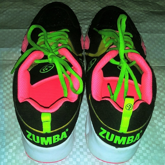 Zumba Fitness Shoes Zumba Air Stud Lo Size 85 Neon Pink Yellow